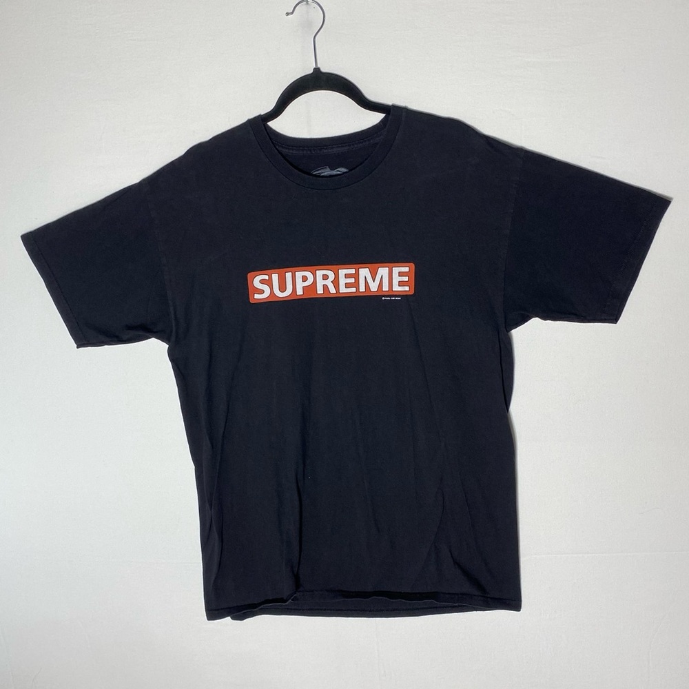 Vintage Y2K Supreme Powell Peralta Black Cotton Graphic T Shirt L Streetwear